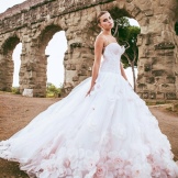 Wedding dress from alessandro angelozzi with flowers