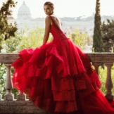 Wedding dress from alessandro angelozzi lace red