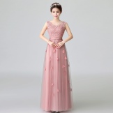 Purple evening dress from China