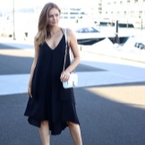 Váy đen hình thang sundress