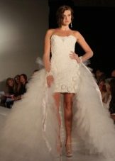 Wedding dress case with a removable skirt