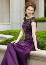 Purple dress for the groom's mom