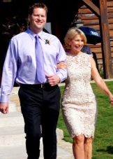 Lace dress case for the groom's mother