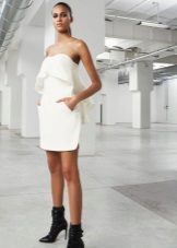 Dress short white evening direct