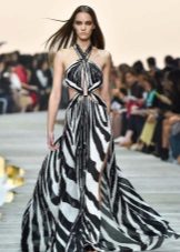 ชุดราตรี Roberto Cavalli พิมพ์ลายม้าลาย
