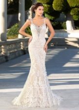Mermaid Ivory Lace Mermaid Wedding Dress