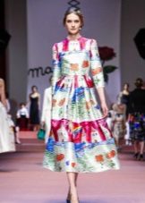 print evening dress 2016 by Dolce & Gabbana