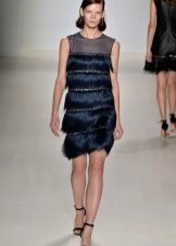 Evening dress with a fringe 2016 from Carolina Herera