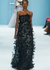 Evening dress with a fringe 2016 from Carolina Herera