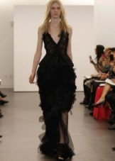wedding dress by Vera Wong with a slit