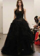 wedding dress by Vera Wong in the style of a princess