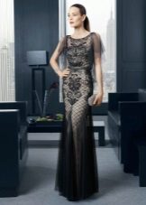 Black evening dress by Rose Clara
