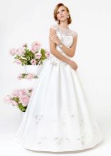 Lace Kookla Simple White Collection Gown with Lace Top