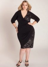 Black dress with a smell for full