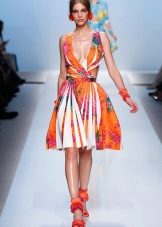 Orange color dress