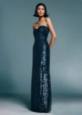 Blue dress sa disco style