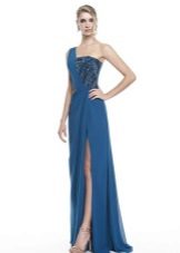 Blue Greek dress sa sahig