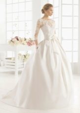 lush white wedding dress