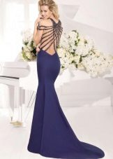 Dress mermaid with weaves on the back