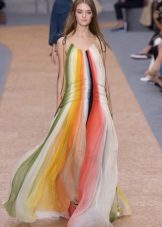Striped dress bag