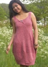 Short knitted balloon dress