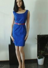 Blue dress with straps