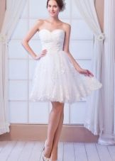 White dress with a corset