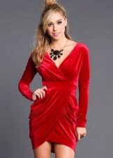 Velvet tulip dress