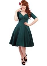Váy xanh cổ điển theo phong cách thập niên 50