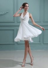 Váy cưới ngắn eo cao