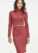 Damit na may stand-up collar