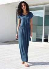 Straight knit dress sa sahig