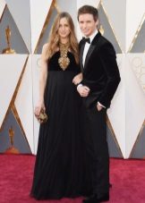 Eddie Redmain at ang kanyang asawa na si Hannah Bagshow sa Oscars 2016