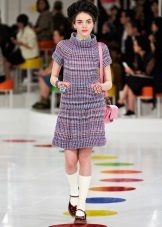 Váy tweed màu xanh