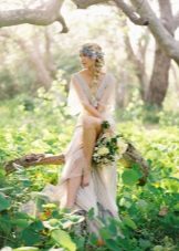 Ăn mặc theo phong cách ánh sáng cưới boho