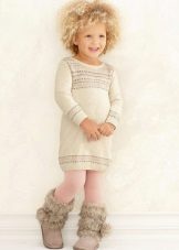 ถักเสื้อกันหนาวชุดฤดูหนาวสำหรับเด็กผู้หญิงตัวเล็ก ๆ