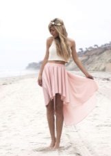 light summer skirt sa slim girl