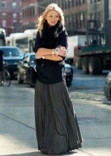 chiffon pleated pleated sa sahig