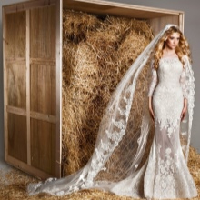ชุดแต่งงานนางเงือกจากคอลเลกชันฤดูใบไม้ผลิฤดูร้อนปี 2015 จาก Zuhair Murad