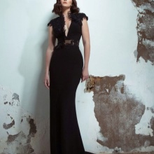 Lace evening dress