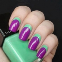 ทำเล็บสีม่วง