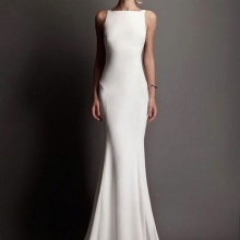 Long wedding dress case with train