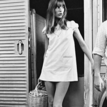60s A-line maikling damit