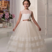 Graduation dress in kindergarten white a-silhouette