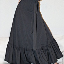 abong maxi skirt na may frill