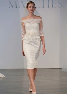 Váy cưới ren ngắn
