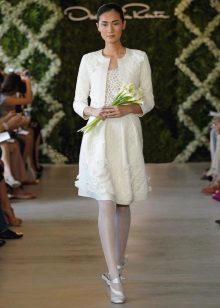 Váy cưới ngắn Oscar de la Renta