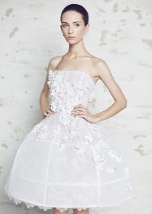 ชุดแต่งงานสั้นกับ openwork