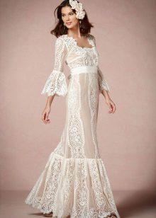 BHLDN ชุดแต่งงาน boho