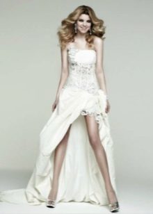 Wedding dress mini with a loop